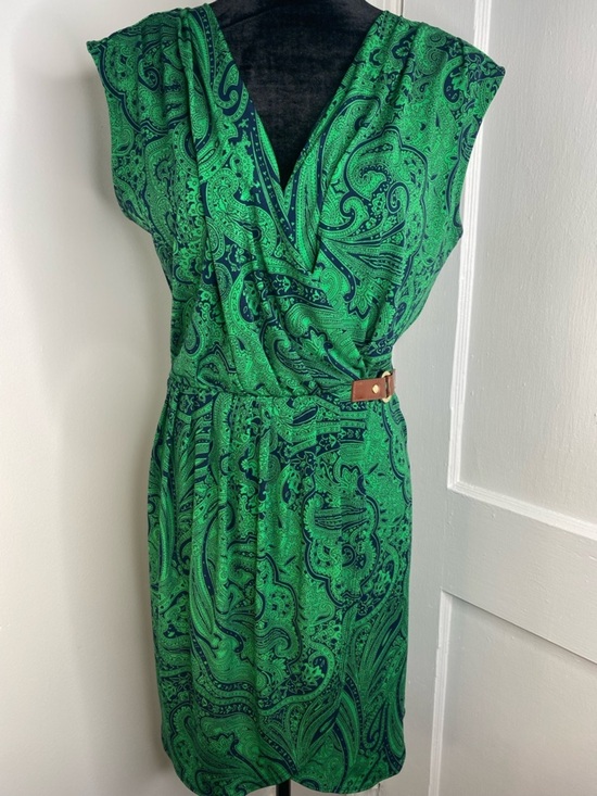 michael kors green wrap dress Michael | Dresses | Michael Michael Kors Paisley Wrapstyle Midi WRF26DR001